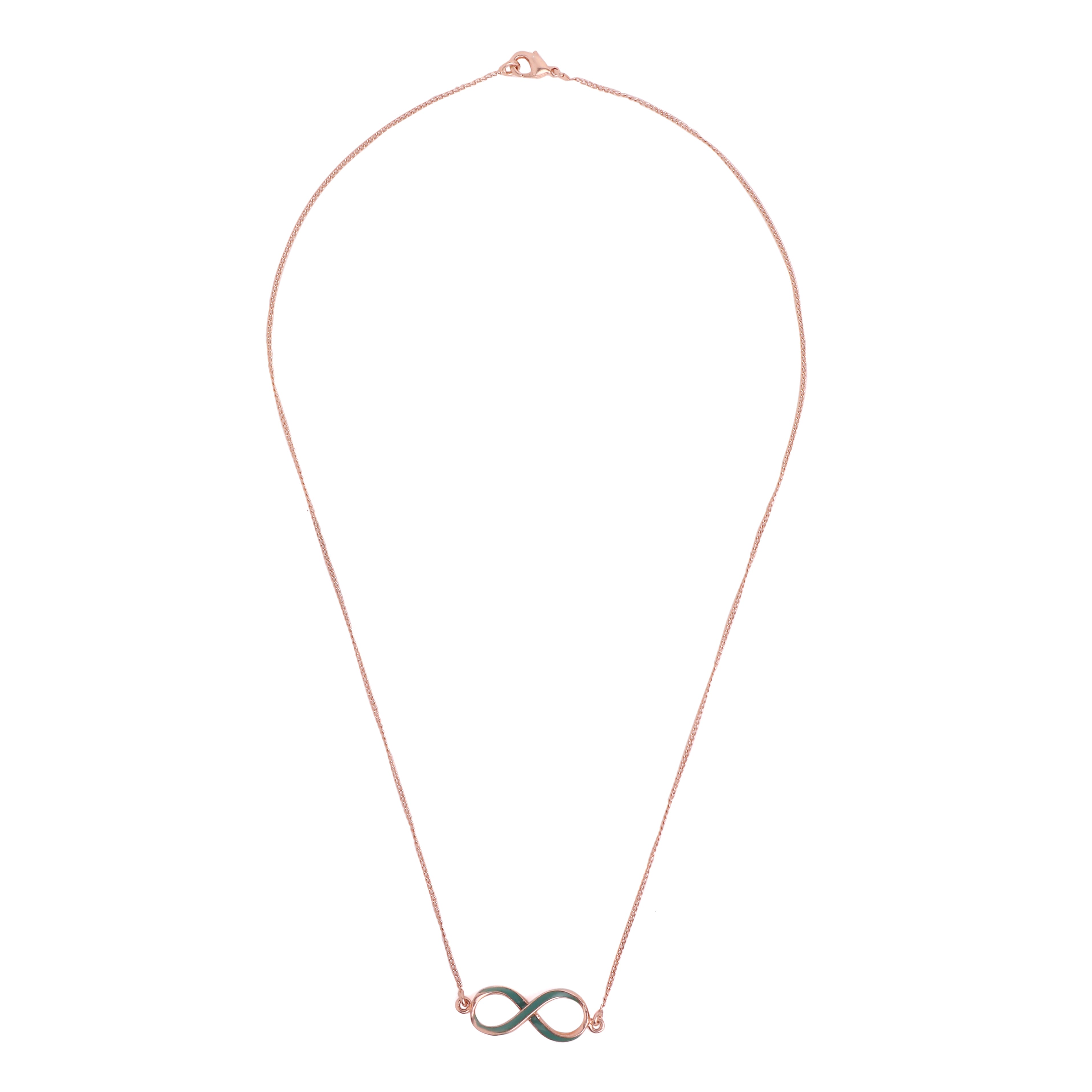 Infinity Neck Chain enamel neck chain for women contemporary necklace ...