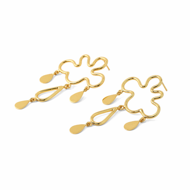 Cloud and rain earrings