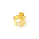 Hamsa hand adjustable ring - Gold