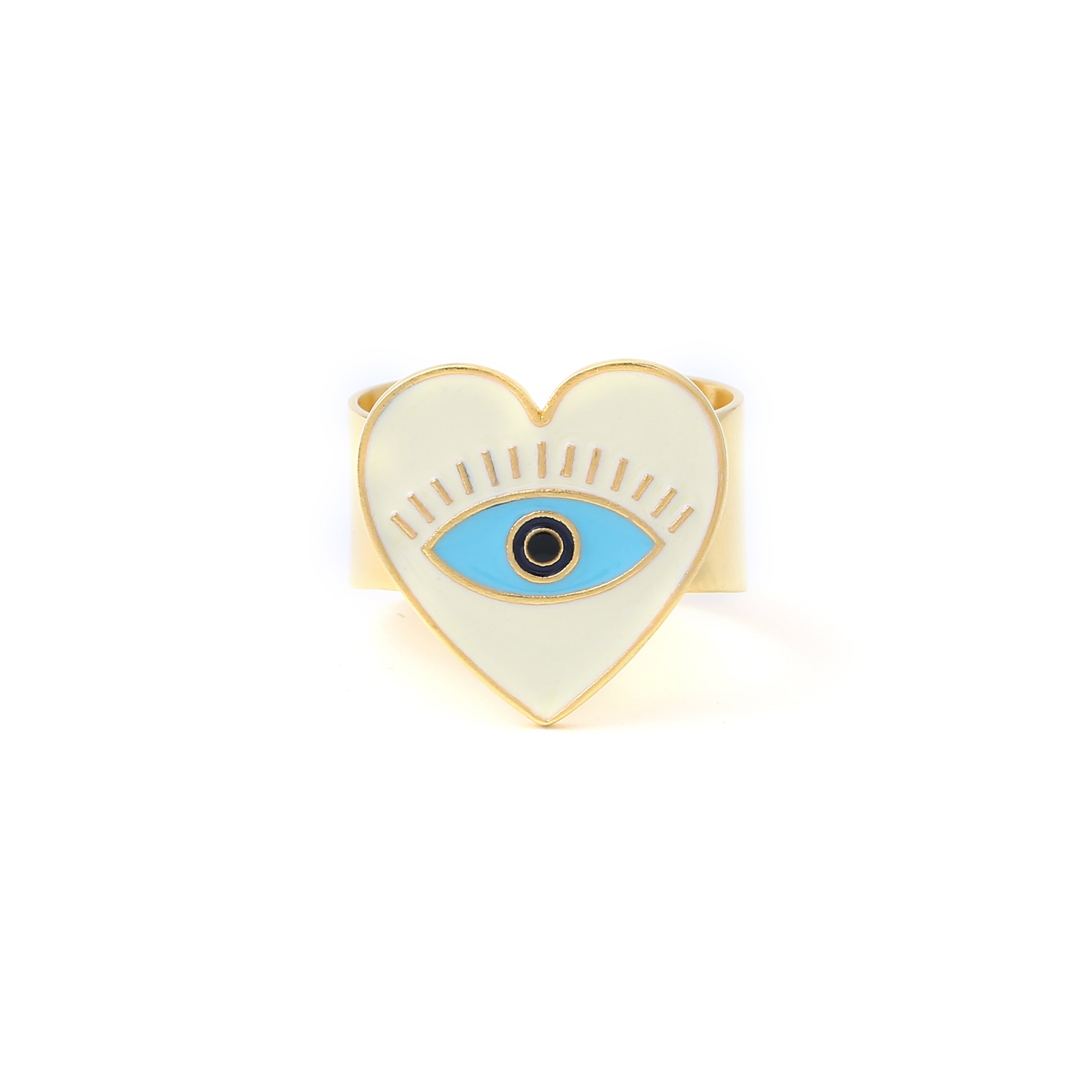 Sayani Gupta in Heart Eye Adjustable Ring