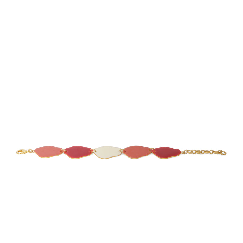 Clouds handmade bracelet - Red