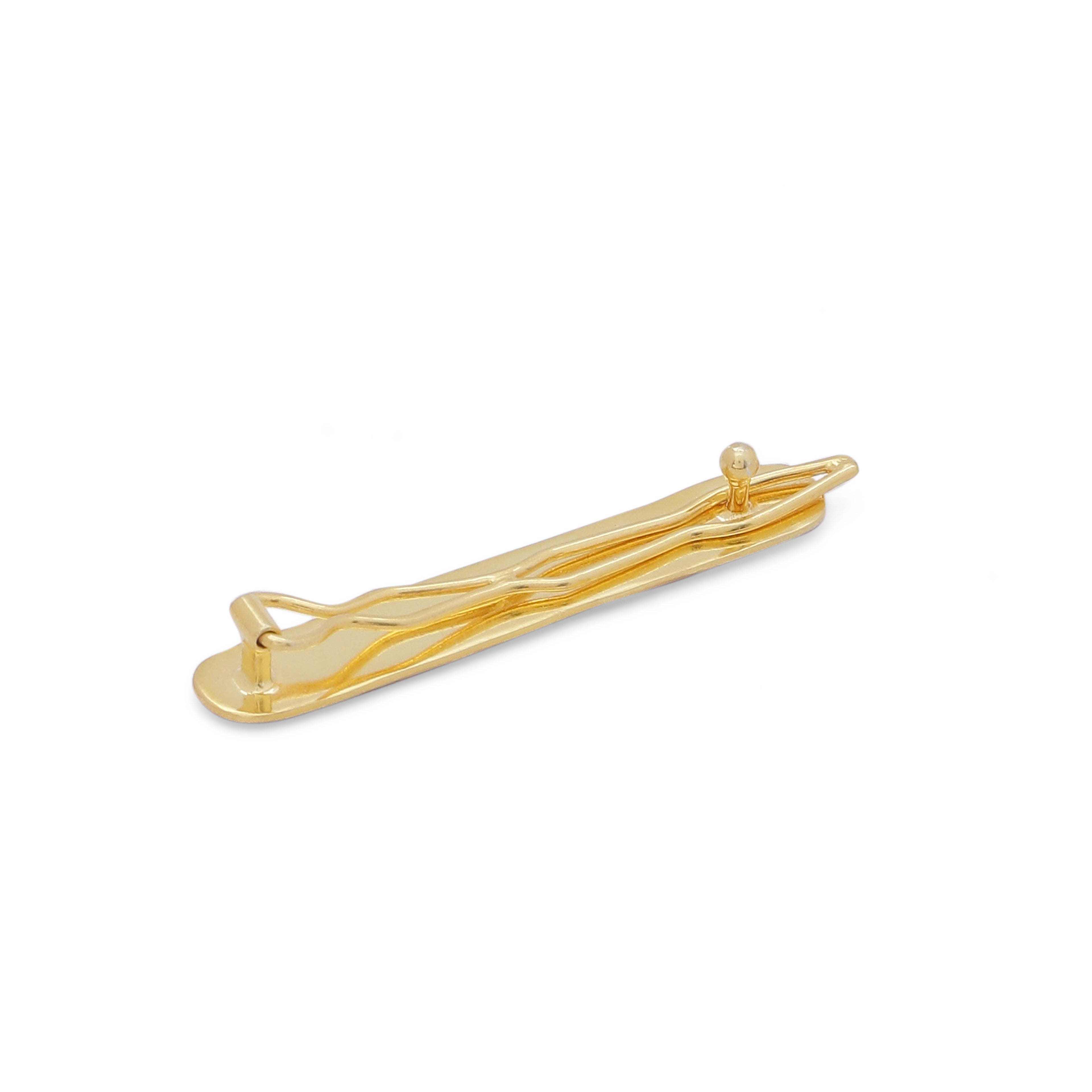 Classic enamel hair clip - Ice blue - AZGA