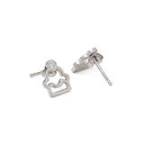 Cupcake sterling silver earrings