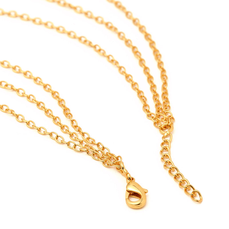Multi layer neckchain / hamsa, clover, evil eye