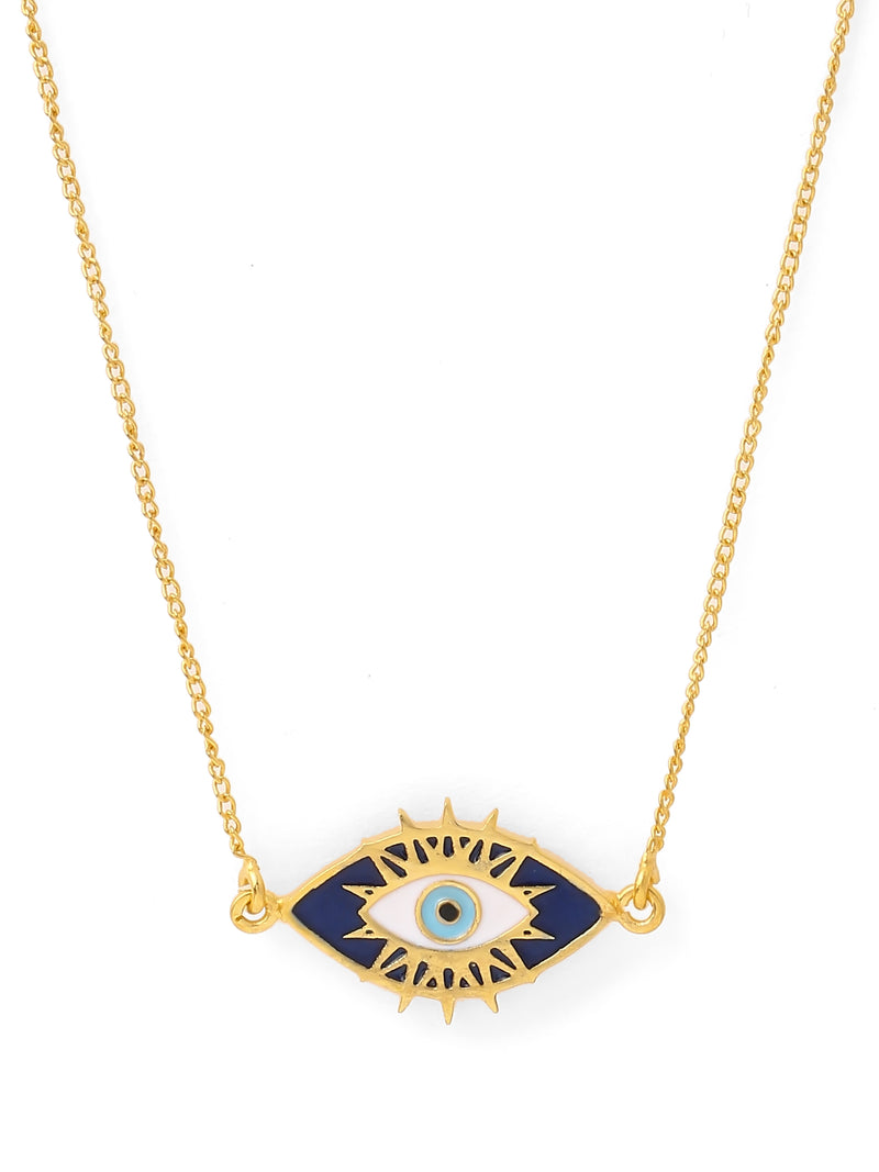 Blue Sky Evil Eye Necklace – Social Threads