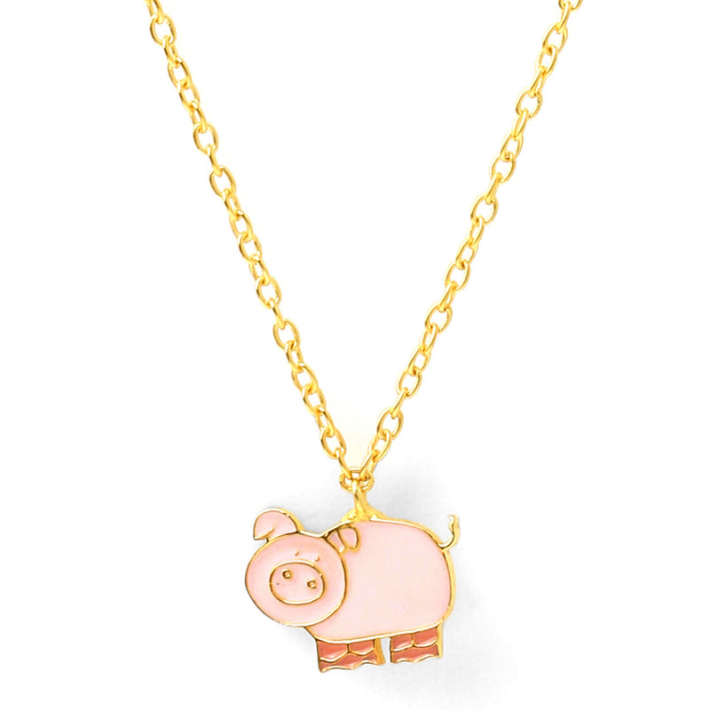 Pig necklace