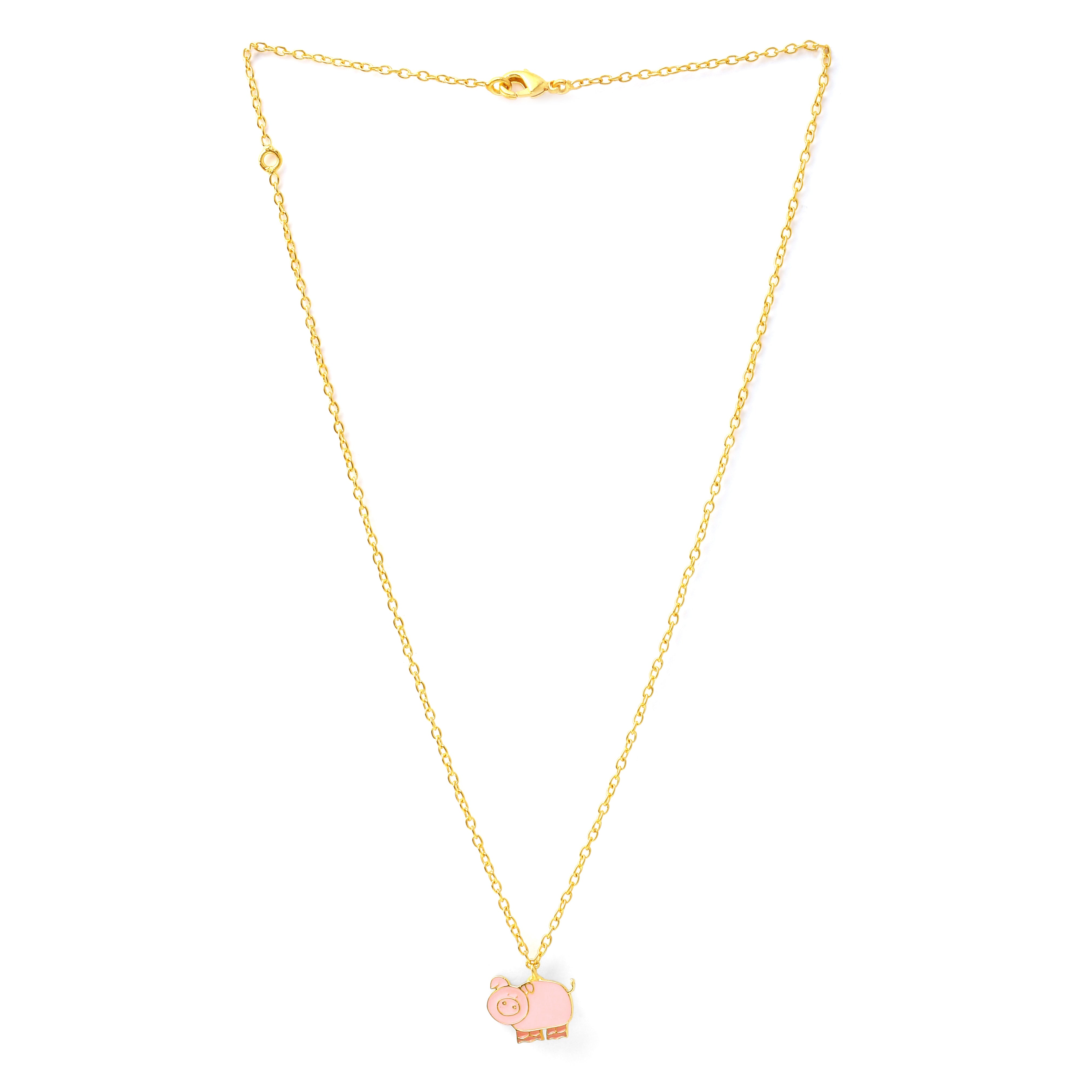 Pig necklace