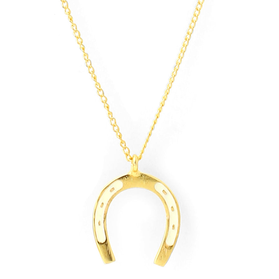 Horse shoe Neck Chain - Ivory