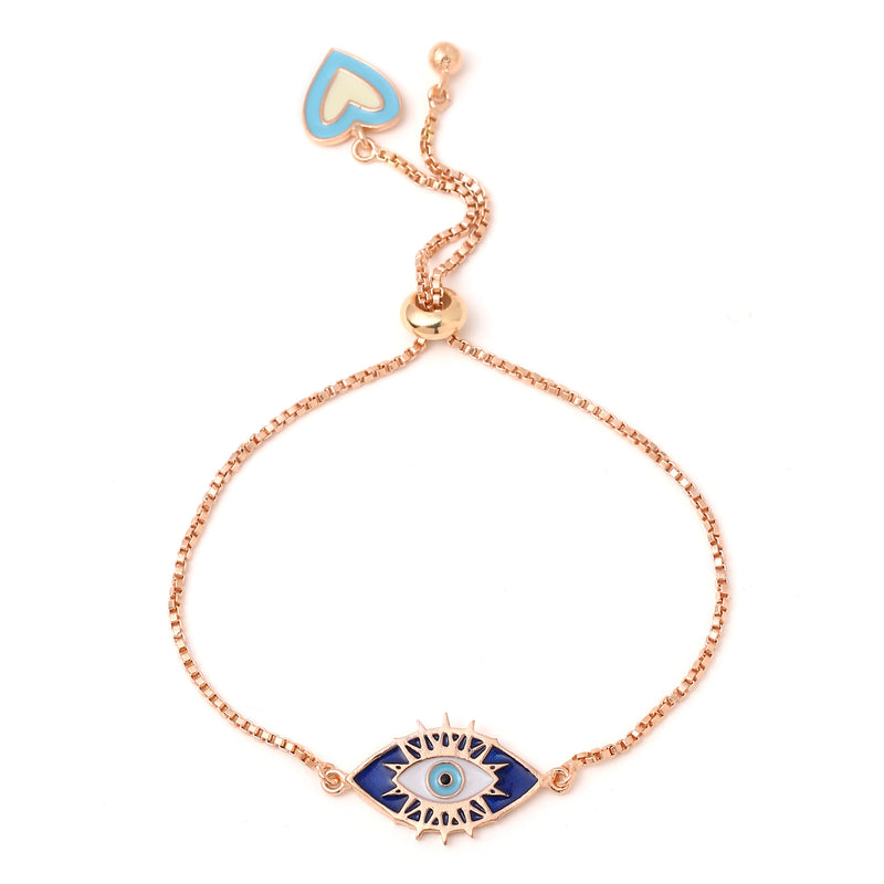 ATM Evil Eye Bracelet, Light Blue Evil Eye with Black Beads for Good L – A  Tiny Mistake