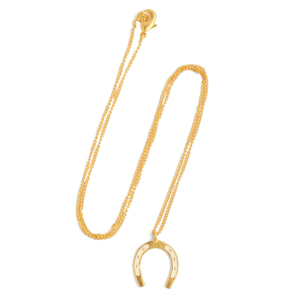 Horse shoe Neck Chain - Ivory
