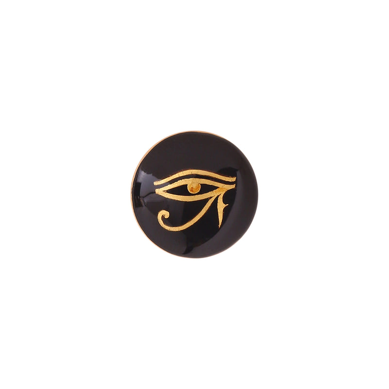 Egytpian eye handpainted button (Set of 7 big and 6 small)