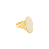 Classic Enamel Ring - Ivory