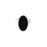 Classic Enamel Ring - Noir