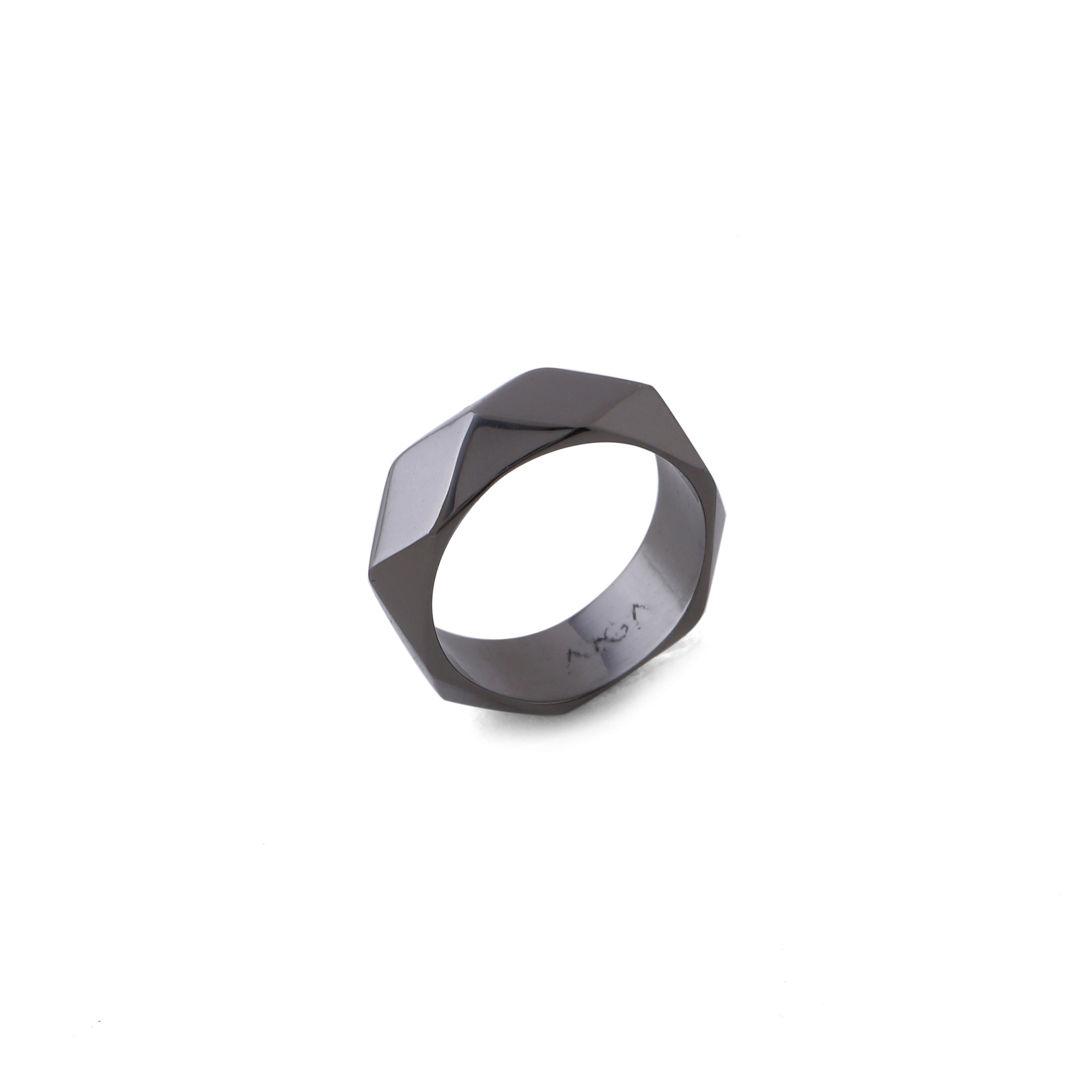 Cuban Ring - Black Gold