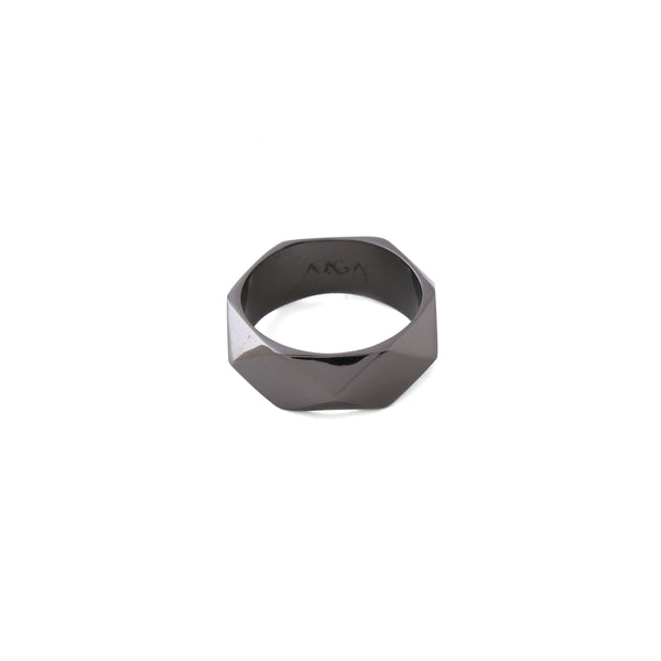 Cuban Ring - Black Gold