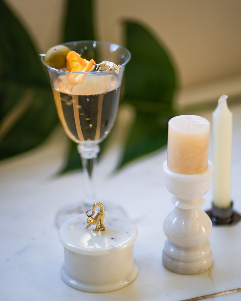 MARBLE CANDLE STAND