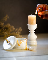 MARBLE CANDLE STAND