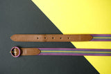 Amor Belt - Tan grape & Plum - AZGA