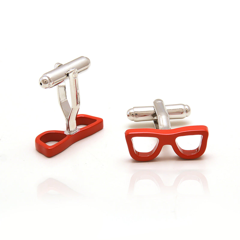 Red Spectacle Cufflinks