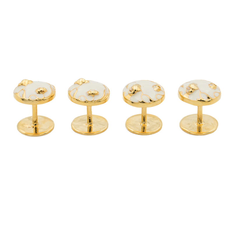 Bloom Ivory Shirt Studs - AZGA