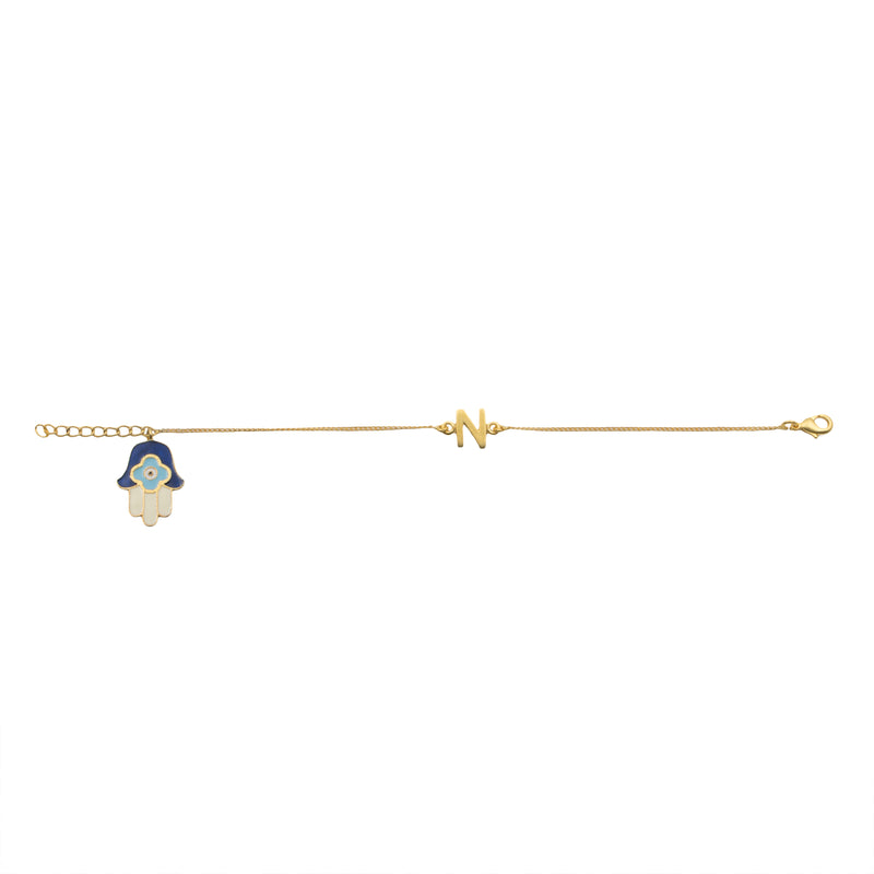 Hamsa Hand Charm Bracelet - AZGA