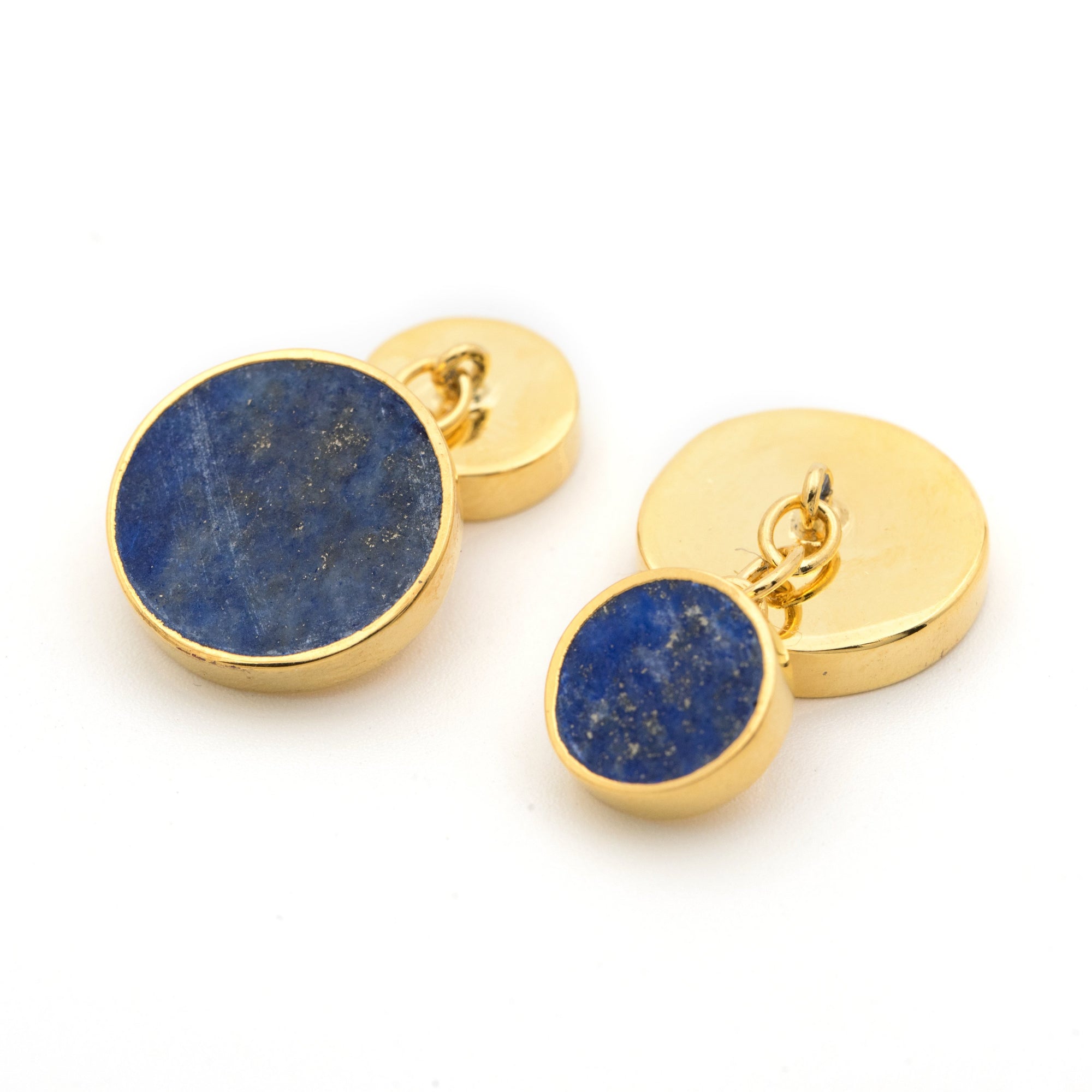 Blue Lapis Lazuli Chain Cufflinks - AZGA