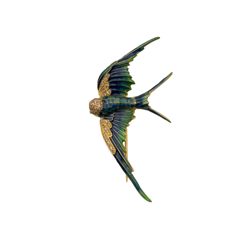 Flying Bird Brooch - AZGA