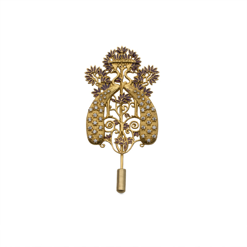 Peacock Brooch