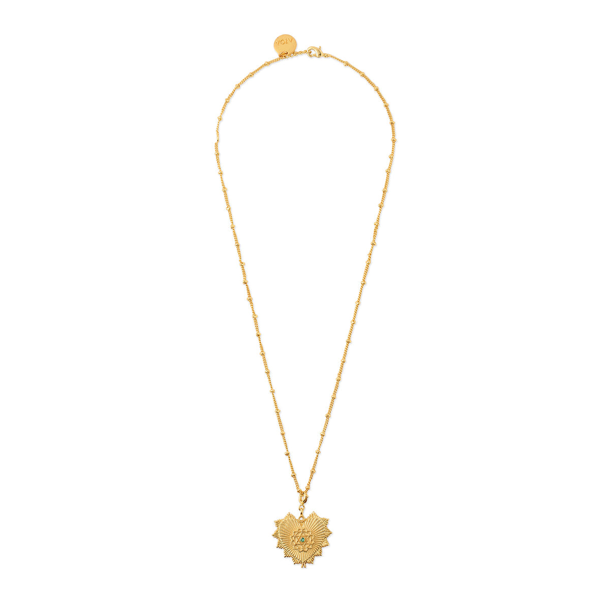 Heart Chakra charm necklace