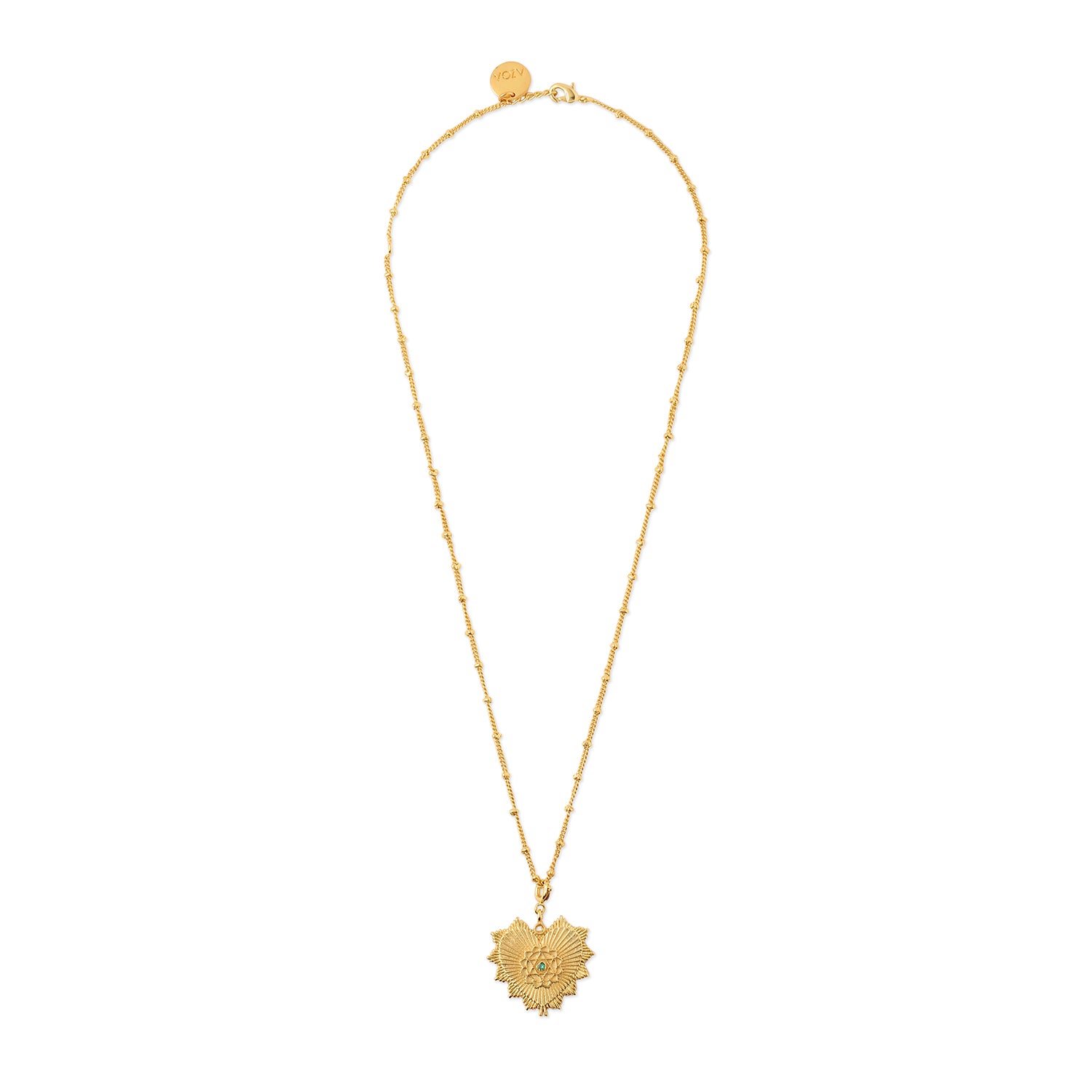 Heart Chakra charm necklace
