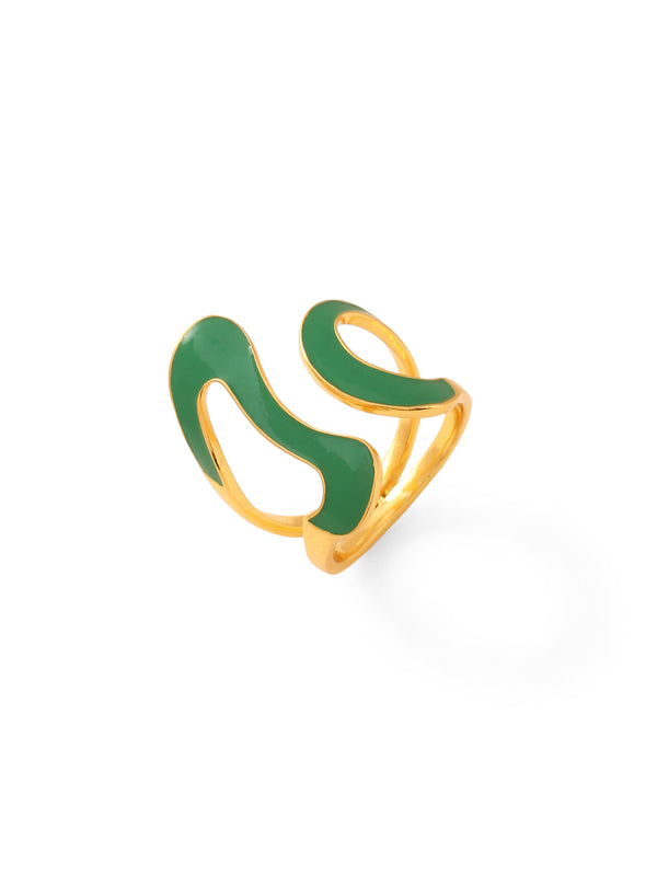 Wave Ring Green