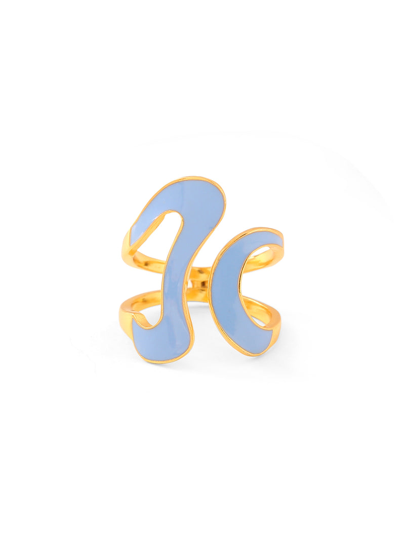 Wave Ring Blue