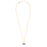 Crescent Moon Polki Neckchain