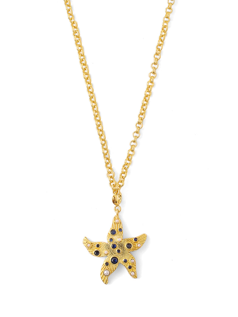 Star Fish charm necklace