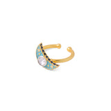 Crescent Polki Ring