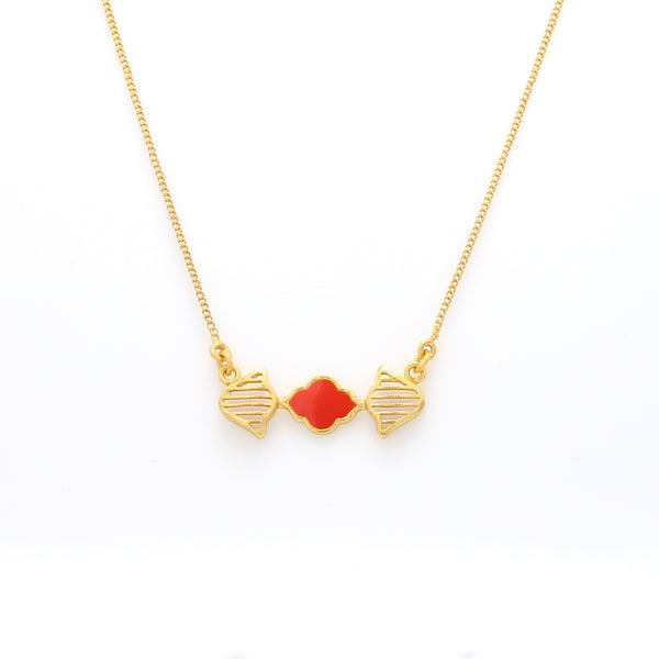 Kashmir Enamel Neck chain - AZGA