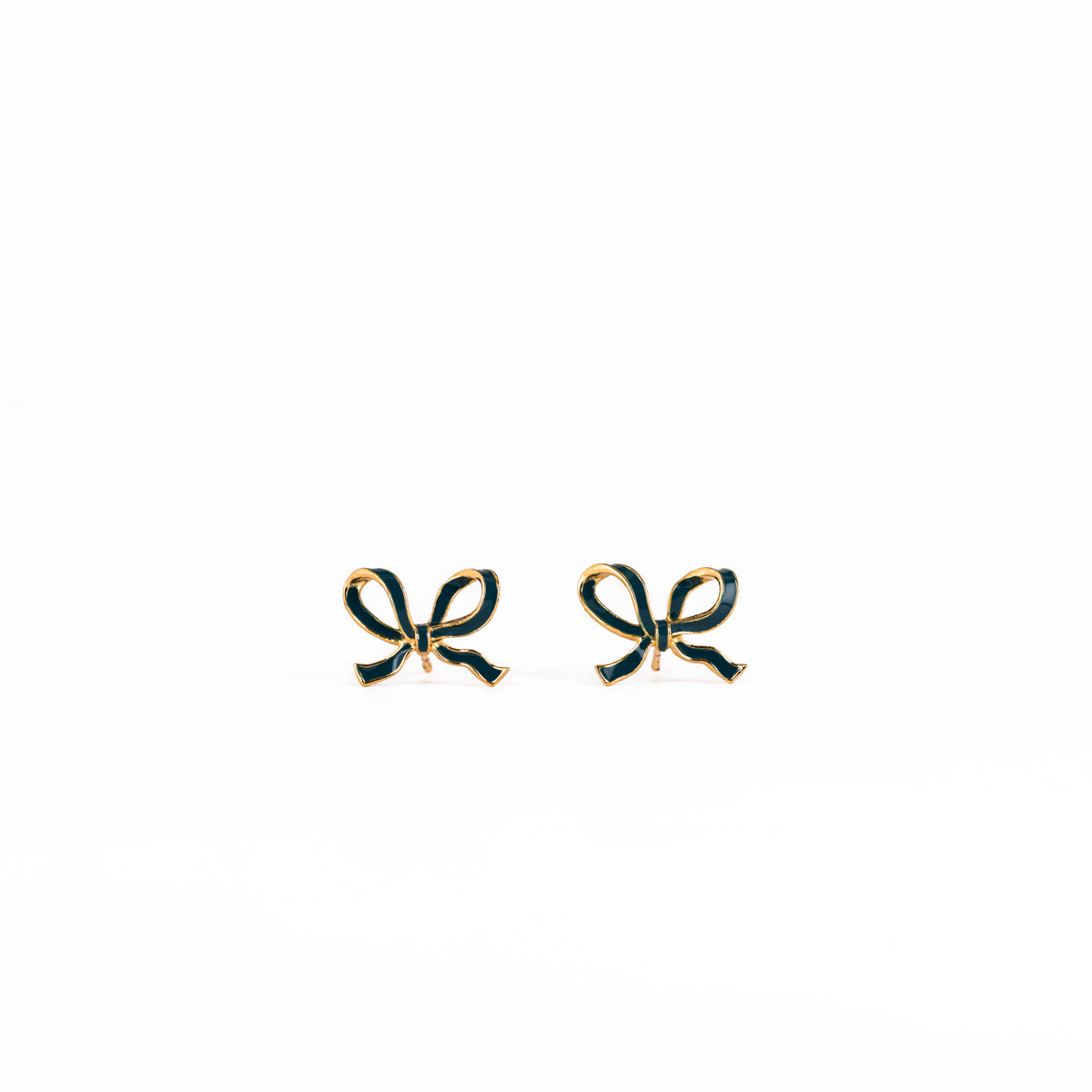 Little Bow earrings - Teal
