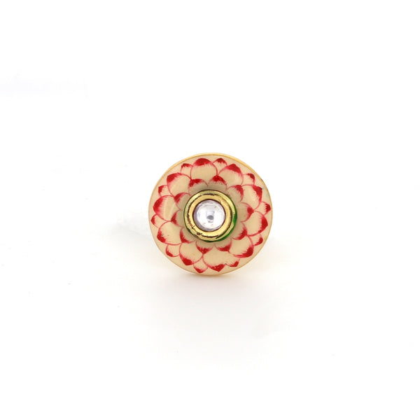 Handpainted Lotus inspired Buttons - AZGA