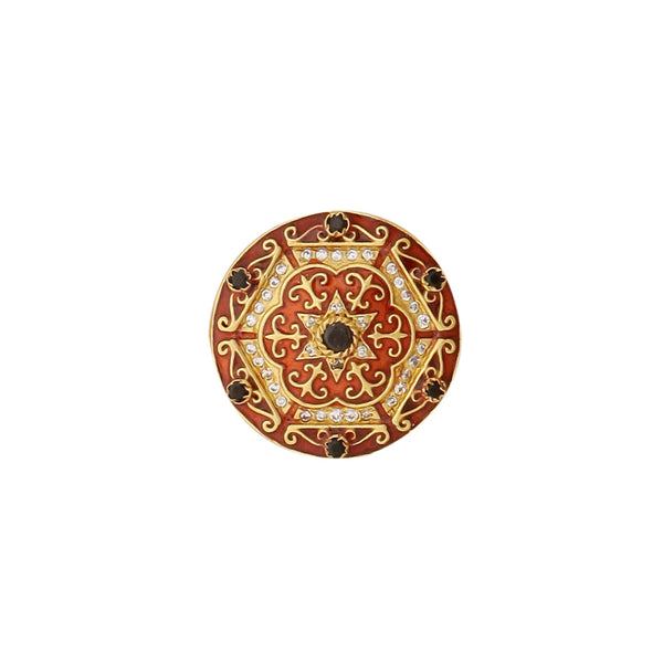 Rajputana Button - Maroon (set of 7 big and 6 small)
