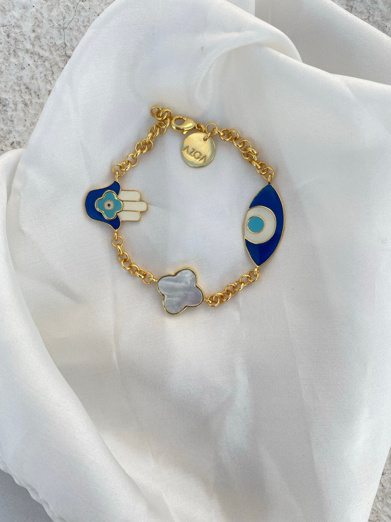 ATM Evil Eye Bracelet for Couples, Small Blue Evil Eye with Black Bead – A  Tiny Mistake