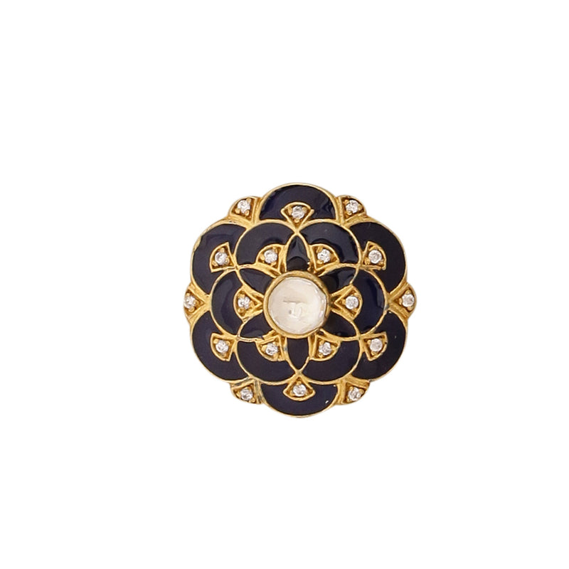 Nizam Button - Blue (set of 7 big and 6 small)