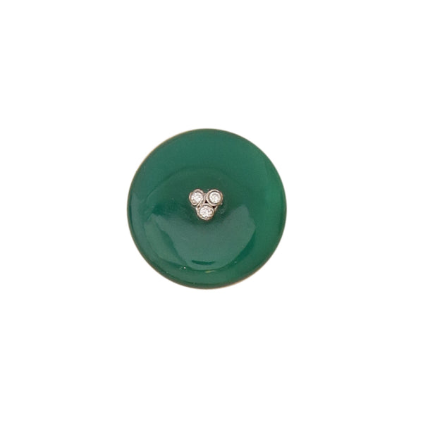 Classic Green Onyx button (Set of 7 big and 6 small)