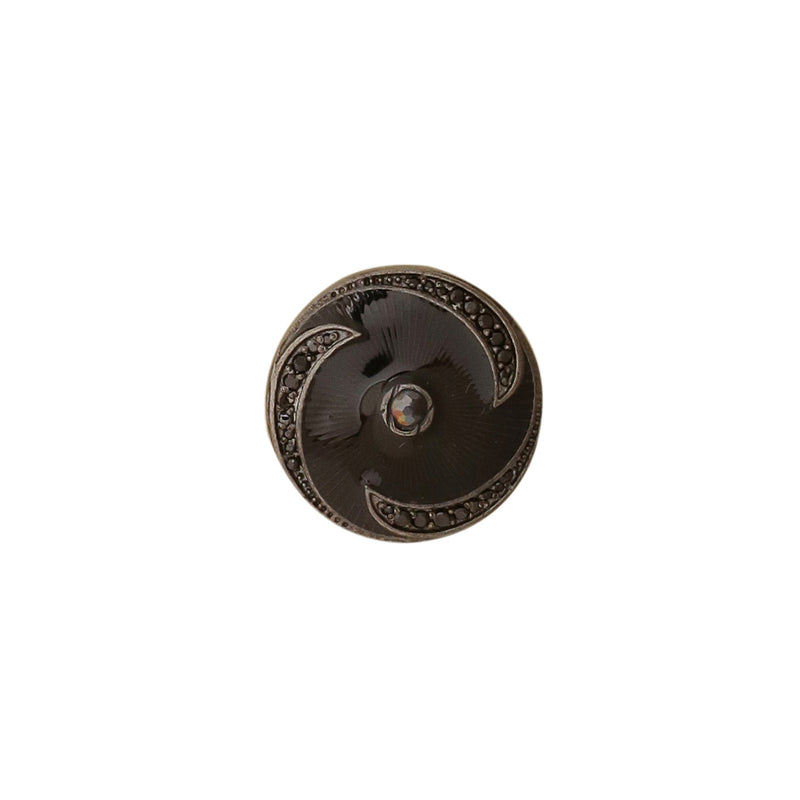 Swirl Button Black (set of 7 big and 6 small)